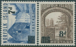 Norfolk Island 1958 SG21-22 Scenes Surcharges Set MNH - Isola Norfolk