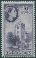 Barbados 1953 SG317 48c QEII Cathedral MLH - Barbados (1966-...)