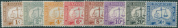 Hong Kong Due 1923 SGD1ab-D22 Post-office Scales (8) MLH - Other & Unclassified