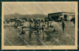 Livorno Rosignano Solvay Stabilimento Balneare Foto Cartolina RT0788 - Livorno