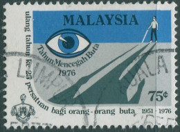 Malaysia 1976 SG159 75c Blind Man And Shadow FU - Malesia (1964-...)