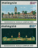Malaysia 1972 SG98-99 Kuala Lumpur City Hall Set MLH - Maleisië (1964-...)