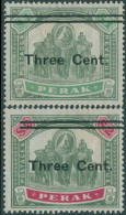 Malaysia Perak 1900 SG86-87 Elephant 3c Surcharges On $1 And $2 MH - Perak