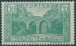 Monaco 1924 SG99 1f.10 Green Devote Viaduct MLH - Autres & Non Classés