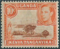 Kenya Uganda And Tanganyika 1938 SG134 10c Red-brown And Orange KGVI Lake Naivas - Kenya, Uganda & Tanganyika