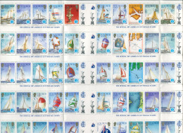 Solomon Islands 1986 SG570a America's Cup Sheet Of 50 MNH - Salomoninseln (Salomonen 1978-...)