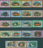 Tuvalu Official 1981 SGO1-O19 Fish OFFICIAL Ovpts Set MNH - Tuvalu (fr. Elliceinseln)