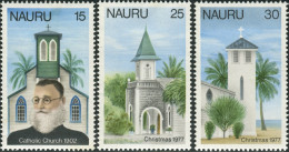 Nauru 1977 SG165-167 Christmas Churches Set MNH - Nauru