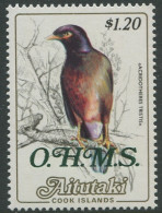 Aitutaki OHMS 1985 SGO30 $1.20 Mynah MNH - Islas Cook