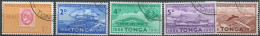 Tonga 1961 SG115-119 75th Anniversary Tongan Postal Service Set #1 FU - Tonga (1970-...)