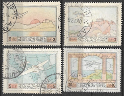 GREECE 1926 Airmail Patagonia Complete Used Set Vl. A 1 / 4 - Oblitérés