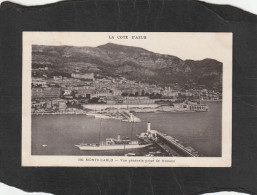 128638       Monaco,     Monte-Carlo,   Vue  Generale  Prise  De  Monaco,   VG   1932 - Panoramische Zichten, Meerdere Zichten