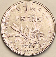 France - 1/2 Franc 1976, KM# 931.1 (#4295) - 1/2 Franc