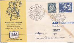 1957 NORVEGIA - SAS FIRST FLIGHT OSLO-TOKYO VIA NORTH POLE E RITORNO - Europe