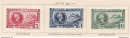 1927 Greece - Grecia, Effige Generale Charles Fabvier , N° 366/368 ,  Set Of 3 - Altri & Non Classificati