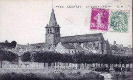 78 - Yvelines - ANDRESY - Le Quai Et L'Eglise - Andresy