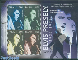 Palau 2005 Elvis Presley 4v M/s, Mint NH, Performance Art - Elvis Presley - Music - Popular Music - Elvis Presley