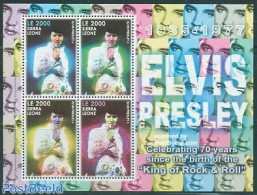 Sierra Leone 2005 Elvis Presley 4v M/s, Mint NH, Performance Art - Elvis Presley - Popular Music - Elvis Presley