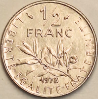 France - 1/2 Franc 1978, KM# 931.1 (#4297) - 1/2 Franc