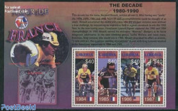 Liberia 2003 Tour De France 1980-1990 4v M/s, Mint NH, Sport - Cycling - Radsport