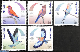Namibia 2017 Birds Of Namibia 5v, Mint NH, Nature - Birds - Namibië (1990- ...)