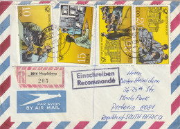 Germany DDR Cover Einschreiben Registered - 1981 1983 - Post Office Postal Workers Sundial Part Day - Cartas & Documentos