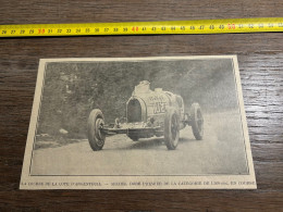 1930 GHI14 COURSE DE LA COTE D'ARGENTEUIL MICHEL DORE Bugatti Type 37A Francisquet Oilter - Sammlungen