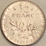 France - 1/2 Franc 1984, KM# 931.1 (#4299) - 1/2 Franc