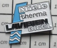 1618A Pin's Pins / Beau Et Rare : MARQUES / ELECTROMENAGER MIELE THERMA BIGEL LAVIBIEN - Marques