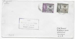 Brief Aus Gambia, Bathurst 1938 Nach Wheaton /Ill, First Flight  - Gambie (1965-...)