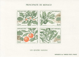 MONACO Block 52,unused - Obst & Früchte