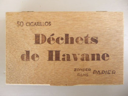 Boite En Bois Vide Déchets De Havane - Andere & Zonder Classificatie
