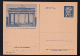 Wilhem Pieck 12 Pfg. Mit Bild Berlin Brandenburger Tor  - Altri & Non Classificati