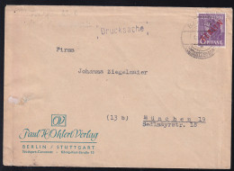 Rotaufdruck 6 Pfg. Auf Drucksache Ab Berlin-Charlottenburg Nach München - Other & Unclassified