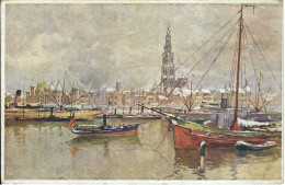 Antwerpen, Schelde, Illustration, Nicht Gelaufen - Antwerpen