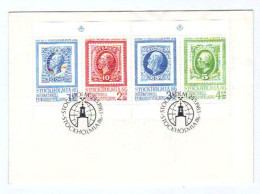 Schweden, 1983, Ersttag Intern.Briefmarkenausstellg. Mi.1239-1242; Originalkuvert D.Schwed.Post (9640E) - FDC