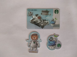 China Gift Cards, Starbucks, 500 RMB, 2021,(3pcs) - Tarjetas De Regalo