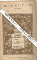 PO // Vintage / Dépliant Publicitaire Ancien Illustré Argenterie CHRISTOFLE Orfèvrerie Argent - Reclame