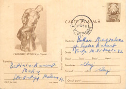 Postal Stationery Postcard Romania Frederick Storck Statuie - Romania