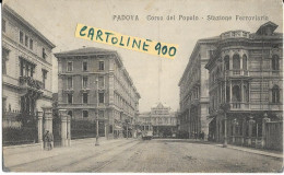 Veneto-padova Corso Del Popolo Stazione Ferroviaria Veduta Corso Vecchio Tramway Animata Primi 900 (f.picc./v.retro) - Padova