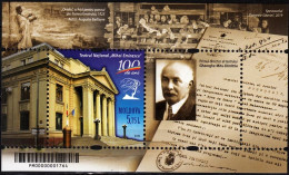 MOLDOVA 2021-16 ART: Eminescu National Theater Centenary, MNH - Teatro