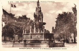 FRANCE - Clermont Ferrand - Fontaine - Architecture Gothique - Monument De La Renaissance - Carte Postale Ancienne - Clermont Ferrand