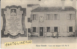 Veneto-treviso-riese Veneto Casa Ove Nacque Ss Pio X  Papa Pio X( F./piccolo/v.retro) - Andere & Zonder Classificatie