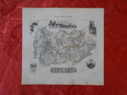 CARTE VUILLEMIN DEPARTEMENT DE LA MEURTHE (54) - Carte Geographique