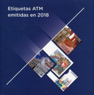 Espagne - 2018 - Les 8 émissions De L'année 2018 En Livret De Présentation - Numéro 2 - Automaatzegels [ATM]