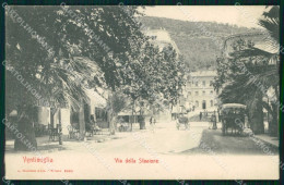 Imperia Ventimiglia Via Della Stazione Modiano 8335 Cartolina RT1880 - Imperia