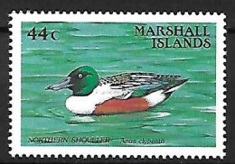 Marshall Islands - MNH ** 1988 :    Northern Shoveler -   Spatula Clypeata - Canards