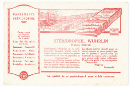 Buvard 20.9 X 13.8 Pansements Stéridrophil WUHRLIN  Pliage Polivé  Les Usines - Drogisterij En Apotheek