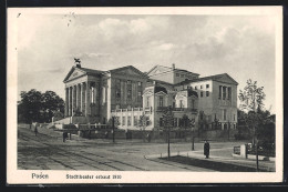 AK Posen / Poznan, Stadttheater, Erbaut 1910  - Posen