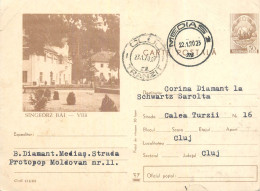 Postal Stationery Postcard Romania Sangeorz Baths - Roemenië